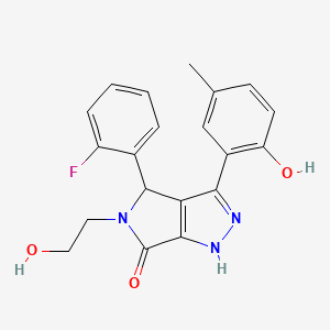 4-(2-fluorophenyl)-5-(2-hydroxyethyl)-3-(2-hydroxy-5-methylphenyl)-4,5-dihydropyrrolo[3,4-c]pyrazol-6(1H)-one