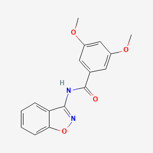 molecular formula C16H14N2O4 B11396062 N-(1,2-benzoxazol-3-yl)-3,5-dimethoxybenzamide 