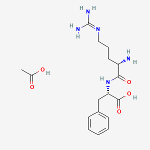 molecular formula C19H31N5O7 B1139609 Arg-Phe acetate salt CAS No. 102029-92-5