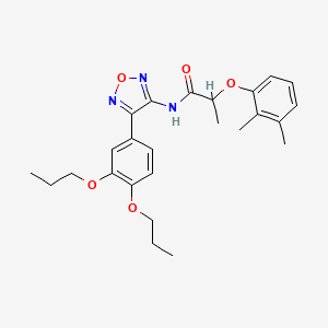 2-(2,3-dimethylphenoxy)-N-[4-(3,4-dipropoxyphenyl)-1,2,5-oxadiazol-3-yl]propanamide