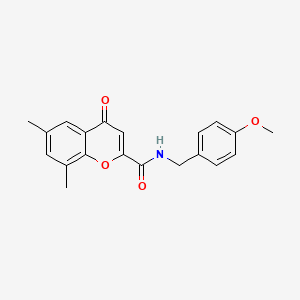 N-(4-methoxybenzyl)-6,8-dimethyl-4-oxo-4H-chromene-2-carboxamide