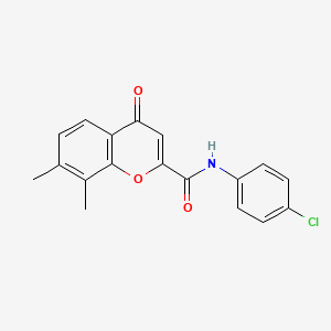 N-(4-chlorophenyl)-7,8-dimethyl-4-oxo-4H-chromene-2-carboxamide