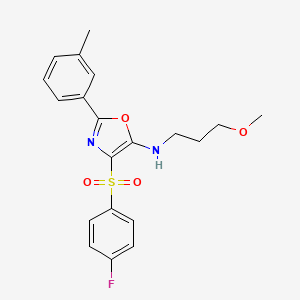 4-[(4-fluorophenyl)sulfonyl]-N-(3-methoxypropyl)-2-(3-methylphenyl)-1,3-oxazol-5-amine