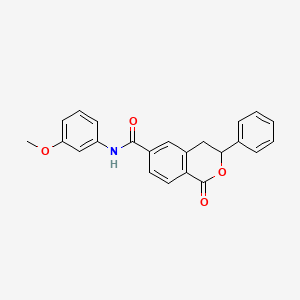 N-(3-methoxyphenyl)-1-oxo-3-phenyl-3,4-dihydro-1H-isochromene-6-carboxamide