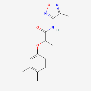 2-(3,4-dimethylphenoxy)-N-(4-methyl-1,2,5-oxadiazol-3-yl)propanamide