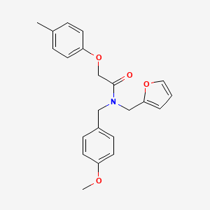 N-(furan-2-ylmethyl)-N-(4-methoxybenzyl)-2-(4-methylphenoxy)acetamide