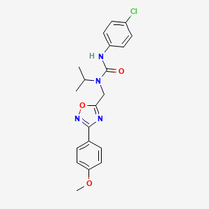 3-(4-Chlorophenyl)-1-{[3-(4-methoxyphenyl)-1,2,4-oxadiazol-5-yl]methyl}-1-propan-2-ylurea