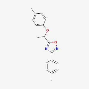 5-[1-(4-Methylphenoxy)ethyl]-3-(4-methylphenyl)-1,2,4-oxadiazole