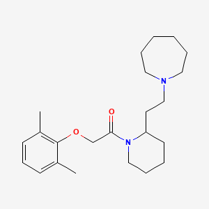 1-{2-[2-(Azepan-1-yl)ethyl]piperidin-1-yl}-2-(2,6-dimethylphenoxy)ethanone