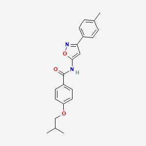 N-[3-(4-methylphenyl)-1,2-oxazol-5-yl]-4-(2-methylpropoxy)benzamide