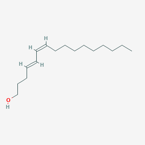 molecular formula C16H30O B1139642 4E,6Z-Hexadecadien-1-ol CAS No. 158734-36-2