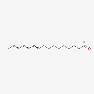 molecular formula C16H26O B1139643 Hexadeca-10,12,14-trienal CAS No. 123200-21-5