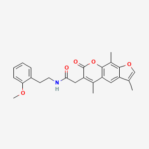 N-[2-(2-Methoxyphenyl)ethyl]-2-{3,5,9-trimethyl-7-oxo-7H-furo[3,2-G]chromen-6-YL}acetamide