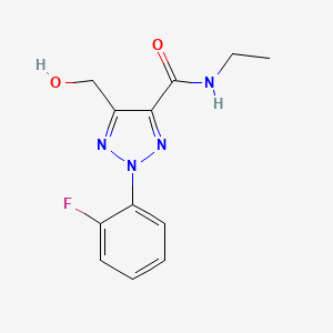 N-ethyl-2-(2-fluorophenyl)-5-(hydroxymethyl)-2H-1,2,3-triazole-4-carboxamide