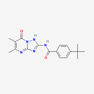 4-tert-butyl-N-(5,6-dimethyl-7-oxo-4,7-dihydro[1,2,4]triazolo[1,5-a]pyrimidin-2-yl)benzamide