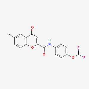 N-[4-(difluoromethoxy)phenyl]-6-methyl-4-oxo-4H-chromene-2-carboxamide