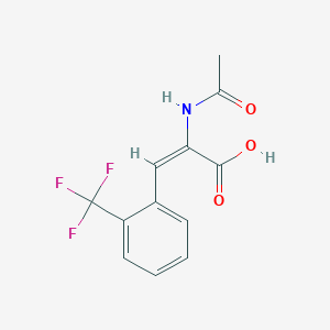 molecular formula C₁₂H₁₀F₃NO₃ B1139651 2-三氟甲基-α-乙酰氨基肉桂酸 CAS No. 3094-32-4