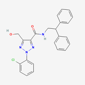 2-(2-chlorophenyl)-N-(2,2-diphenylethyl)-5-(hydroxymethyl)-2H-1,2,3-triazole-4-carboxamide