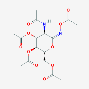 molecular formula C₁₆H₂₂N₂O₁₀ B1139660 2-Acetamido-2-deoxy-D-gluconhydroximo-1,5-lactone 1,3,4,6-tetraacetate CAS No. 132152-77-3