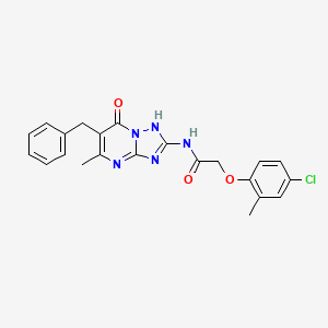 N-(6-benzyl-7-hydroxy-5-methyl[1,2,4]triazolo[1,5-a]pyrimidin-2-yl)-2-(4-chloro-2-methylphenoxy)acetamide