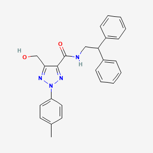 N-(2,2-diphenylethyl)-5-(hydroxymethyl)-2-(4-methylphenyl)-2H-1,2,3-triazole-4-carboxamide