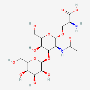 molecular formula C₁₇H₃₀N₂O₁₃ B1139662 O-(3-O-beta-D-galactosyl-N-acetyl-alpha-D-galactosaminyl)-L-serine CAS No. 60280-57-1