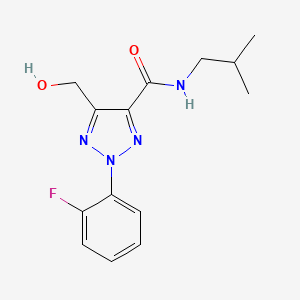 2-(2-fluorophenyl)-5-(hydroxymethyl)-N-(2-methylpropyl)-2H-1,2,3-triazole-4-carboxamide