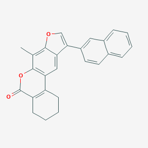 7-methyl-10-(2-naphthyl)-1,2,3,4-tetrahydro-5H-benzo[c]furo[3,2-g]chromen-5-one