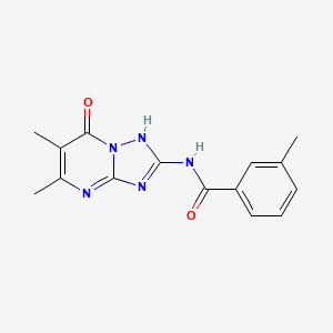 N-{7-Hydroxy-5,6-dimethyl-[1,2,4]triazolo[1,5-A]pyrimidin-2-YL}-3-methylbenzamide