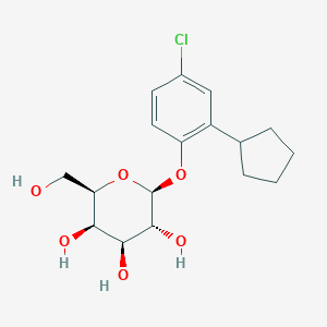 molecular formula C₁₇H₂₃ClO₆ B1139665 4-Chloro-2-cyclopentylphenyl-beta-D-galactopyranoside CAS No. 24718-43-2