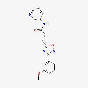 3-[3-(3-methoxyphenyl)-1,2,4-oxadiazol-5-yl]-N-(pyridin-3-yl)propanamide