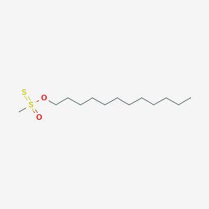 molecular formula C₁₃H₂₈O₂S₂ B1139667 Dodecyl Methanethiosulfonate CAS No. 355803-77-9
