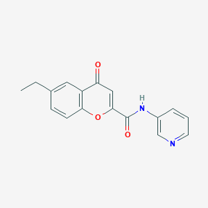 6-ethyl-4-oxo-N-(pyridin-3-yl)-4H-chromene-2-carboxamide