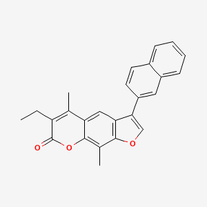 6-ethyl-5,9-dimethyl-3-(2-naphthyl)-7H-furo[3,2-g]chromen-7-one