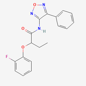 2-(2-fluorophenoxy)-N-(4-phenyl-1,2,5-oxadiazol-3-yl)butanamide