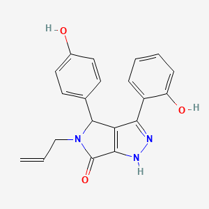 3-(2-hydroxyphenyl)-4-(4-hydroxyphenyl)-5-(prop-2-en-1-yl)-4,5-dihydropyrrolo[3,4-c]pyrazol-6(1H)-one