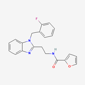 N-{2-[1-(2-fluorobenzyl)-1H-benzimidazol-2-yl]ethyl}furan-2-carboxamide