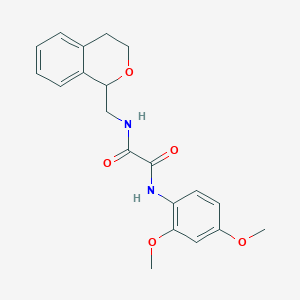 N-(3,4-dihydro-1H-isochromen-1-ylmethyl)-N'-(2,4-dimethoxyphenyl)ethanediamide