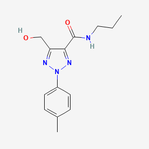 5-(hydroxymethyl)-2-(4-methylphenyl)-N-propyl-2H-1,2,3-triazole-4-carboxamide