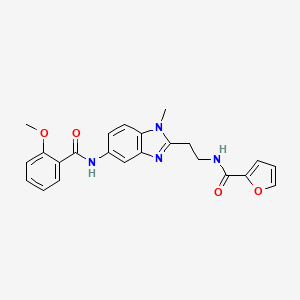 N-[2-(5-{[(2-methoxyphenyl)carbonyl]amino}-1-methyl-1H-benzimidazol-2-yl)ethyl]furan-2-carboxamide