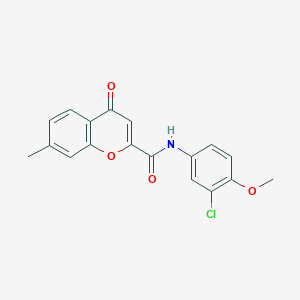 N-(3-chloro-4-methoxyphenyl)-7-methyl-4-oxo-4H-chromene-2-carboxamide