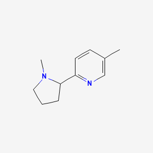 molecular formula C₁₁H₁₆N₂ B1139683 5-Methyl-2-(1-methylpyrrolidin-2-yl)pyridine CAS No. 101540-79-8