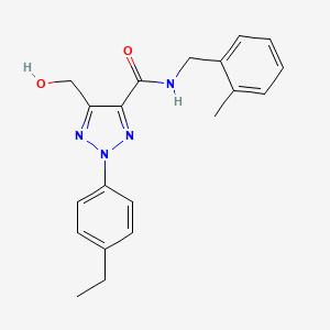 2-(4-ethylphenyl)-5-(hydroxymethyl)-N-(2-methylbenzyl)-2H-1,2,3-triazole-4-carboxamide