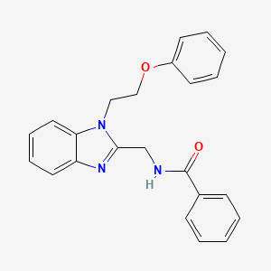 N-{[1-(2-phenoxyethyl)-1H-benzimidazol-2-yl]methyl}benzamide