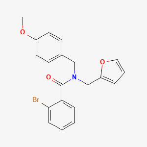 2-bromo-N-(furan-2-ylmethyl)-N-(4-methoxybenzyl)benzamide