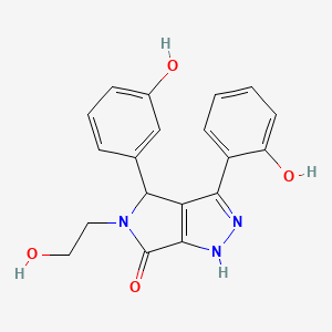 5-(2-hydroxyethyl)-3-(2-hydroxyphenyl)-4-(3-hydroxyphenyl)-4,5-dihydropyrrolo[3,4-c]pyrazol-6(2H)-one