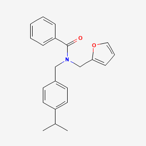 N-(furan-2-ylmethyl)-N-[4-(propan-2-yl)benzyl]benzamide