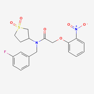 N-(1,1-dioxidotetrahydrothiophen-3-yl)-N-(3-fluorobenzyl)-2-(2-nitrophenoxy)acetamide