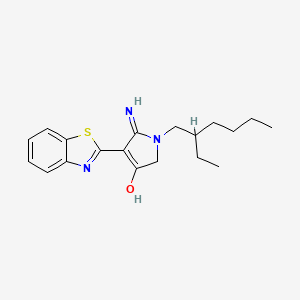 5-Amino-4-(1,3-benzothiazol-2-YL)-1-(2-ethylhexyl)-2,3-dihydro-1H-pyrrol-3-one