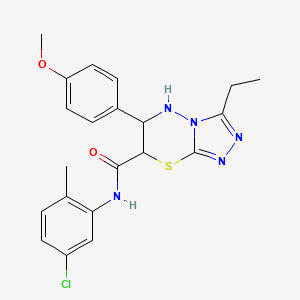 N-(5-chloro-2-methylphenyl)-3-ethyl-6-(4-methoxyphenyl)-6,7-dihydro-5H-[1,2,4]triazolo[3,4-b][1,3,4]thiadiazine-7-carboxamide